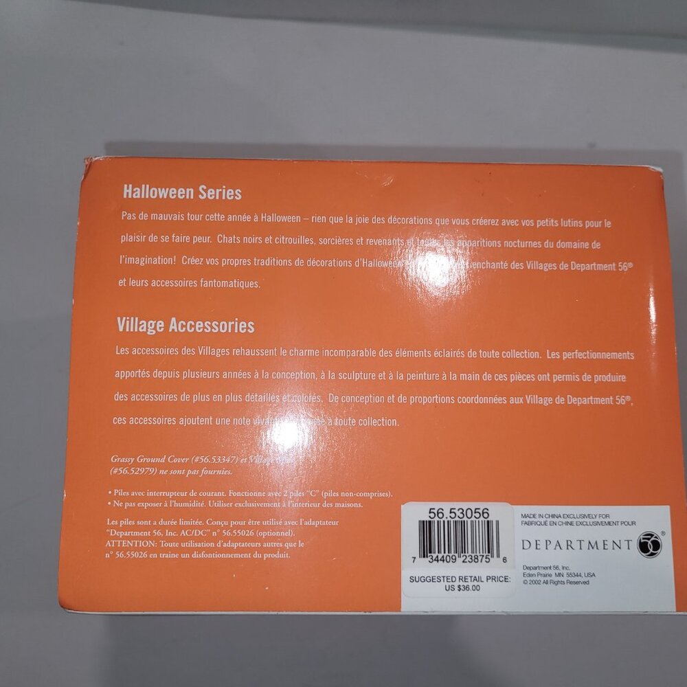 Dept 56 Snow Village Halloween Witch Crash 56-53056 Spinning Head -In Styrofoam - Picture 4 of 6